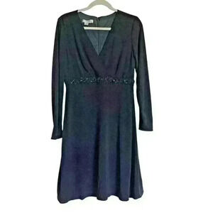 Kay Unger Evening Sz Sm/Med. Beaded Cocktail Dress Cruise‎ Formal Holiday Party